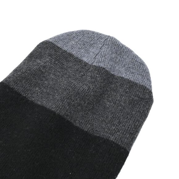 Rag & Bone Addison Striped Gray Black Knit Wool Blend Beanie main image 6